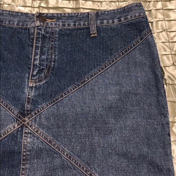 Mossimo Diamond Pattern Jean Mini Skirt - Picture 2 of 6